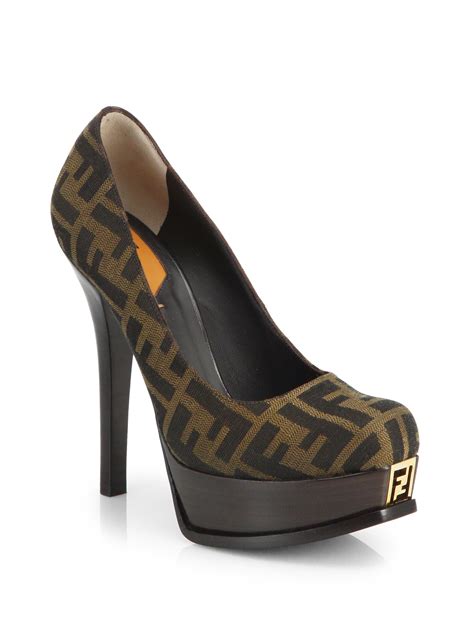 fendi women's high heel shoes|Fendi platform heels.